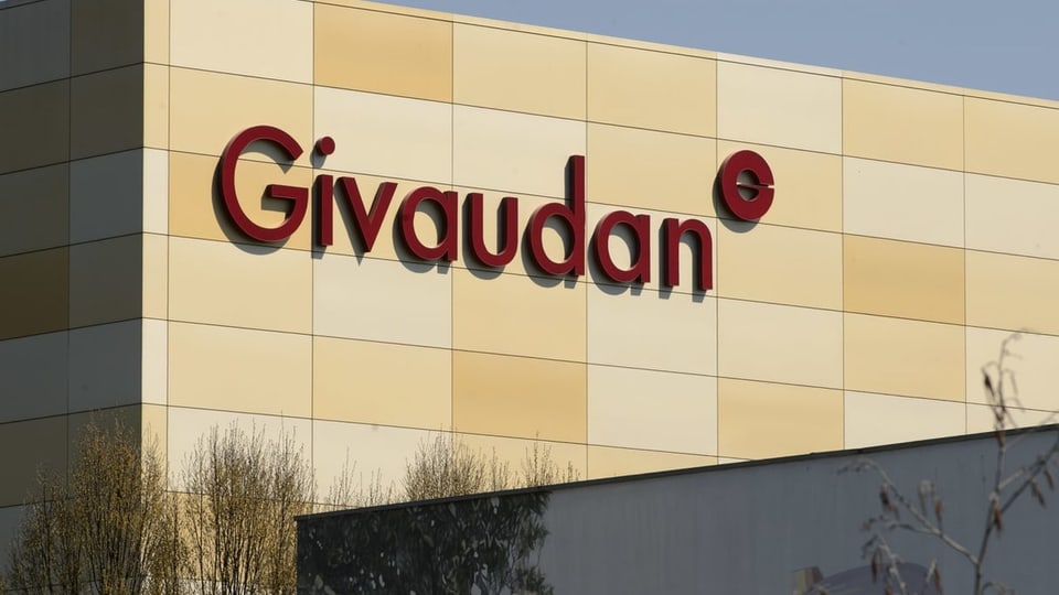 Firmengebäude mit Aufschrift Givaudan