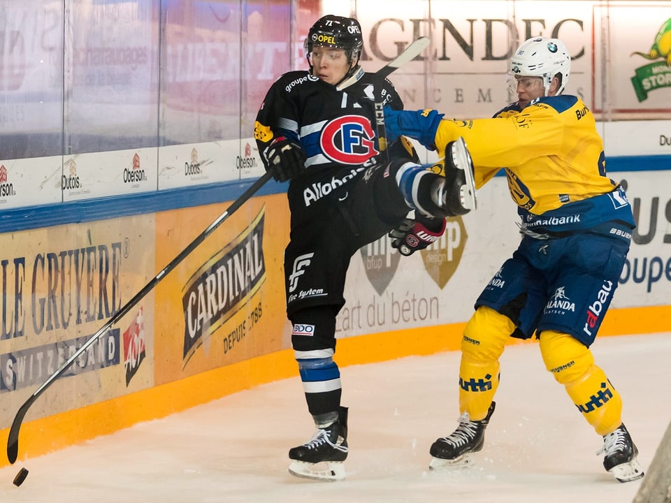 Killian Mottet (l.) gilt in der National League als «Schwalbenkönig».