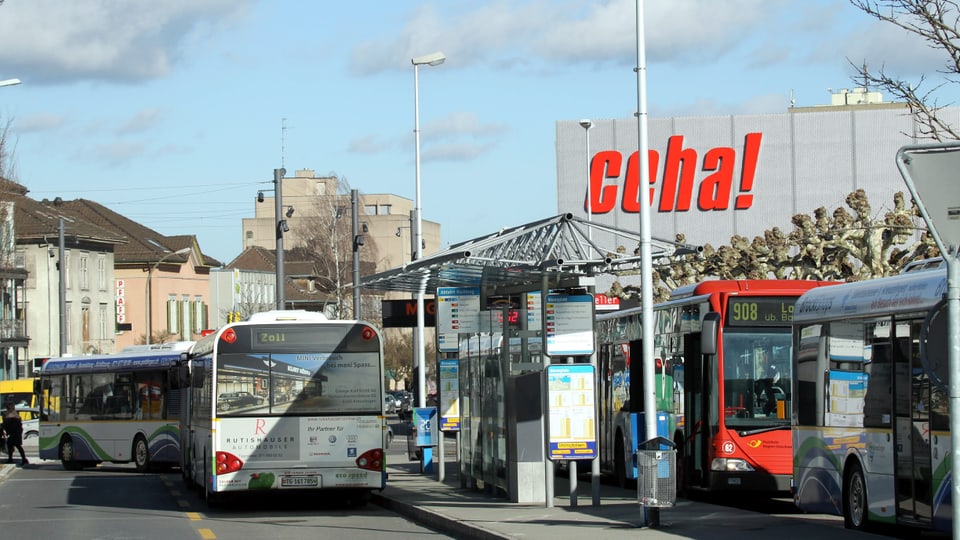 Bushaltestelle in Kreuzlingen