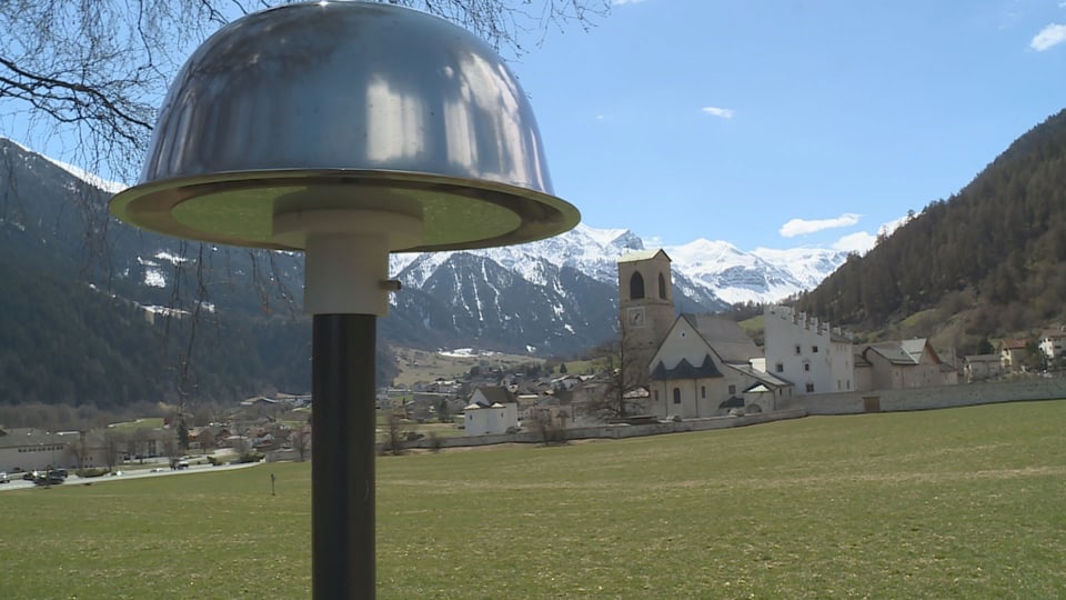 L'apparat da mesiraziun in vischinanza da Müstair.