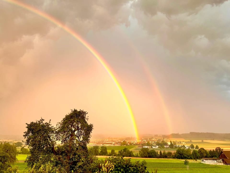Ein doppelter Regenbogen