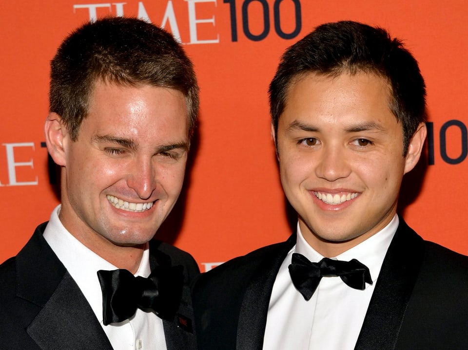 Evan Spiegel und Bobby Murphy. 