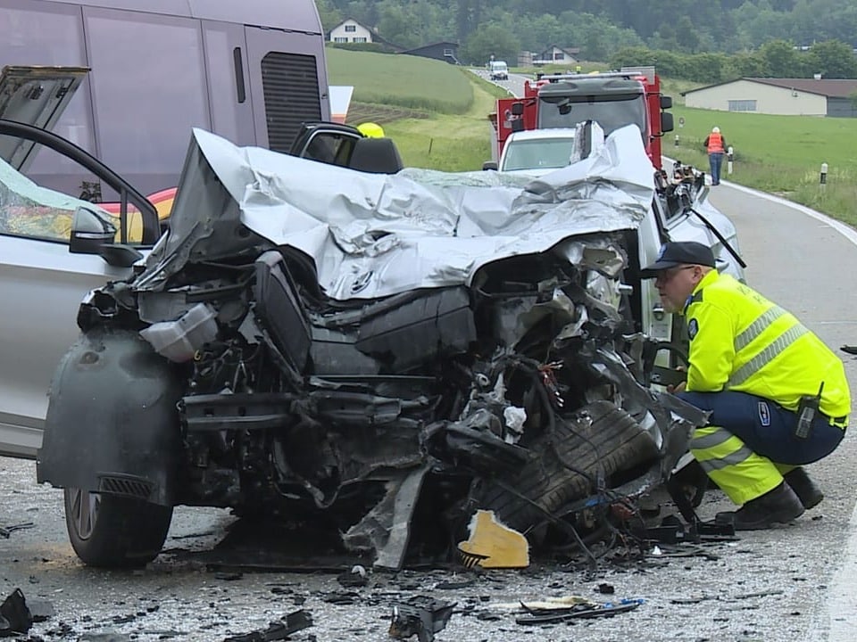 Unfall eines Autos