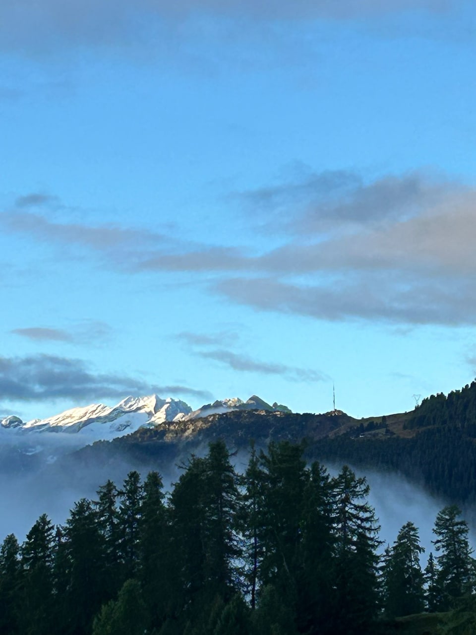 Von Lohn aus Richtung Rheinwaldhorn.