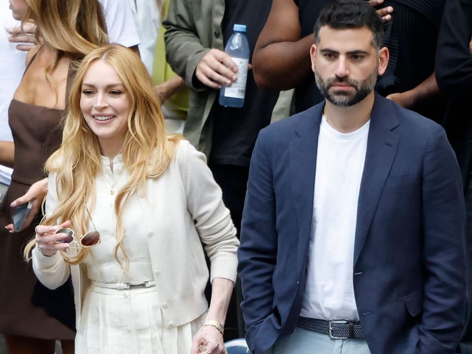 Lindsey Lohan mit ihrem Ehemann Bader Shammas.