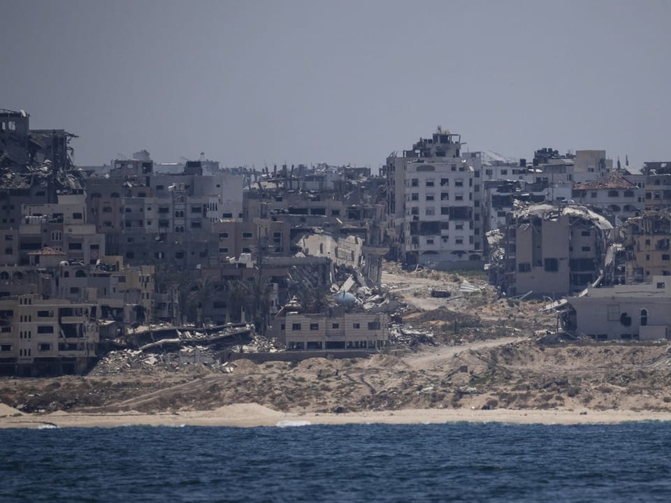 Zerstörte Gebäude im Gazastreifen