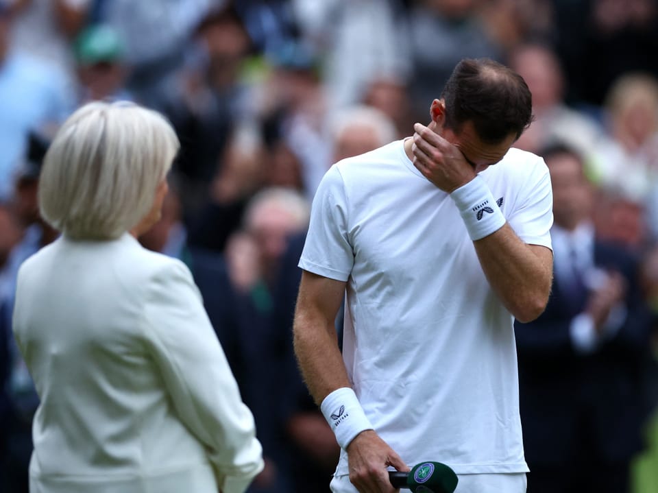 Andy Murray vergiesst auf dem Centre Court Tränen.