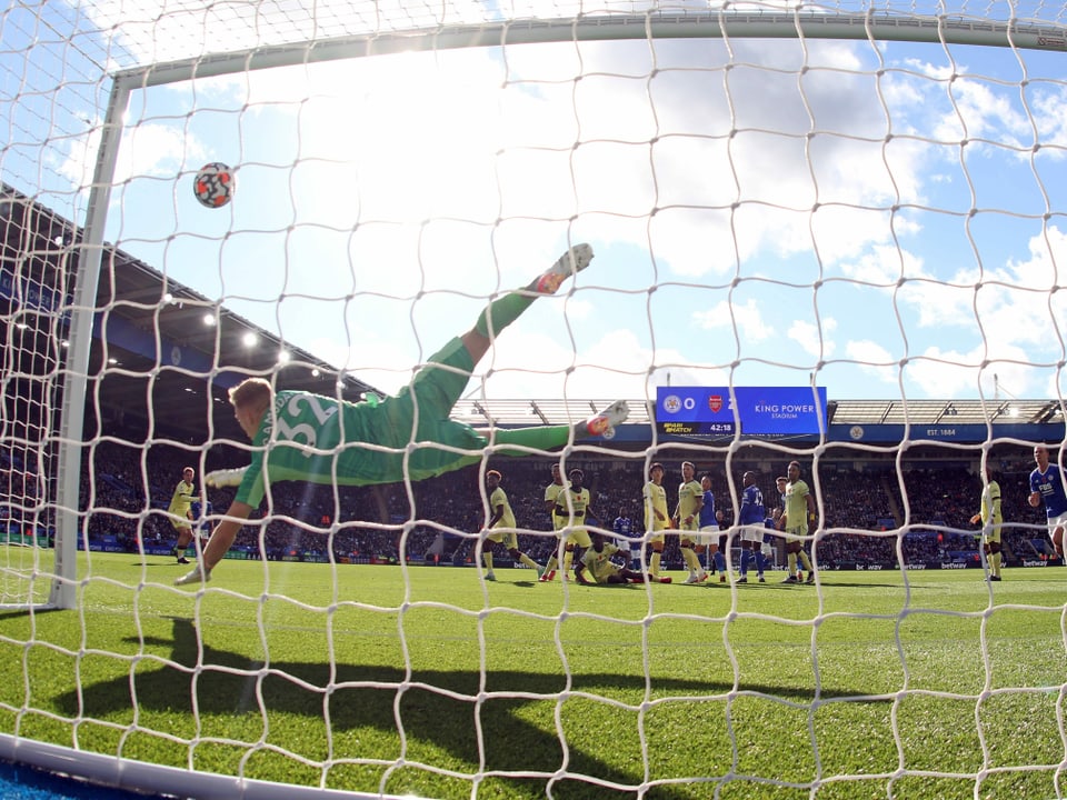 Arsenal-Keeper Aaron Ramsdale.