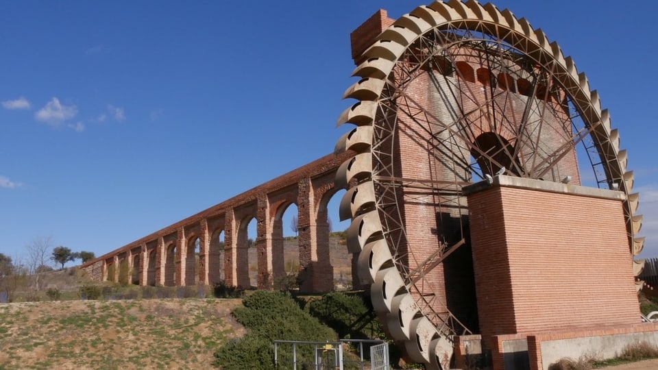 Umlagerungsrad am Viadukt von Aranjuez.