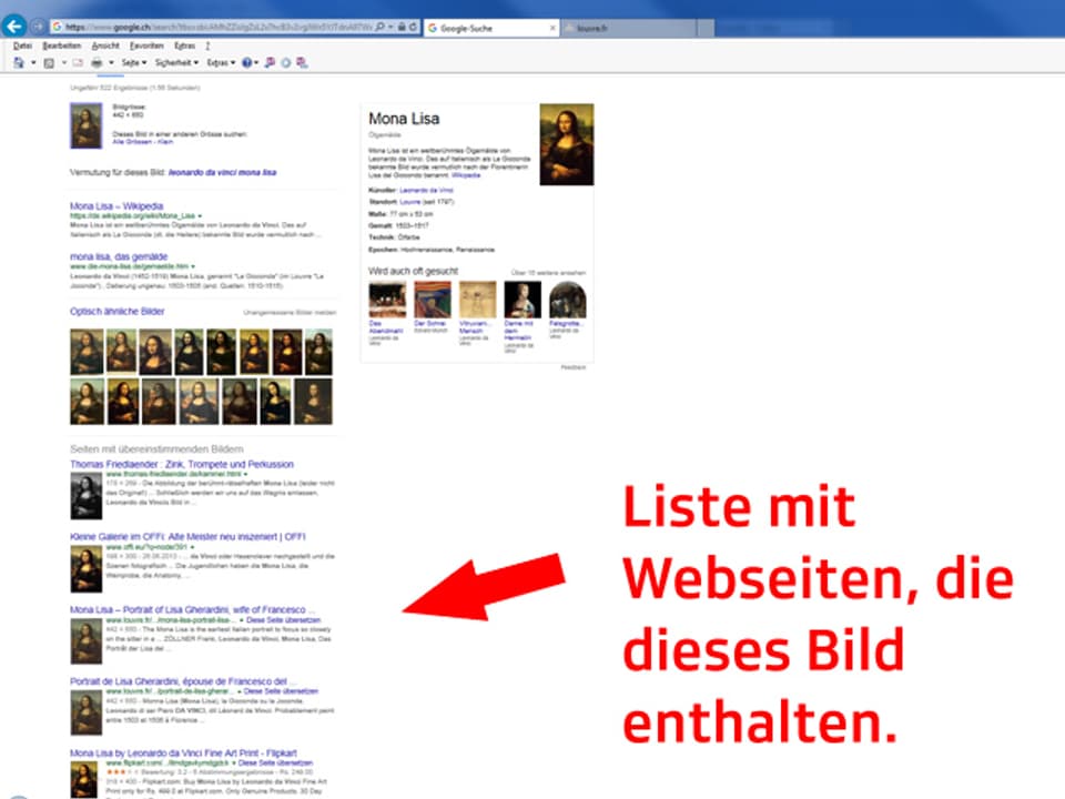 Screenshot Google-Startseite.