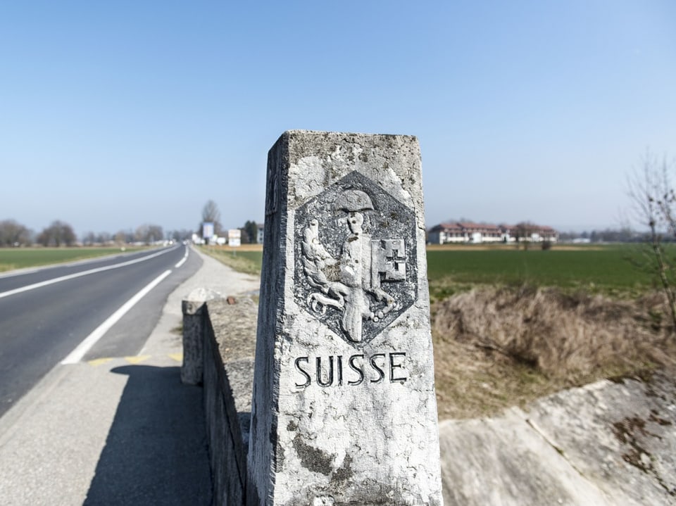 Grenzstein zu Frankreich.