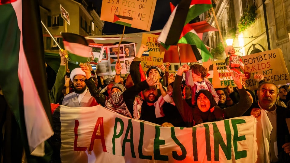 Pro-Palästina-Demo in Lausanne