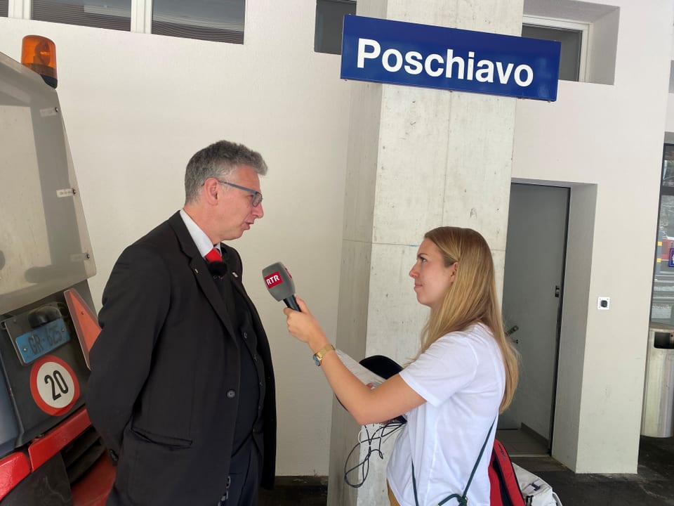 L'accumpagnader da tren Luzi Oberer en intervista cun Milena Bassin.