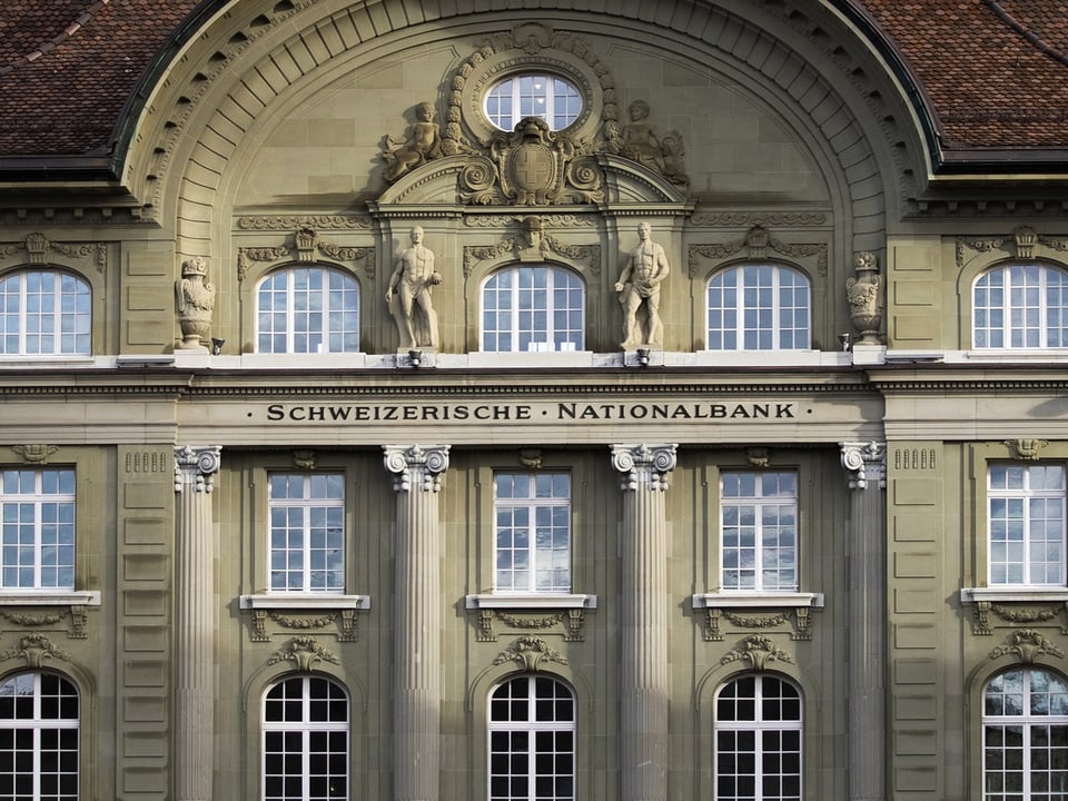 Fassade der Schweizerischen Nationalbank.