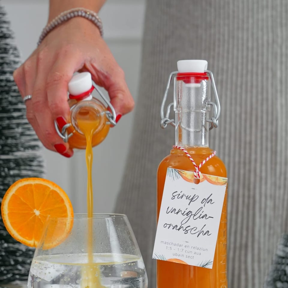 Rezept für Weihnachtssirup: Vanille-Orangen Sirup