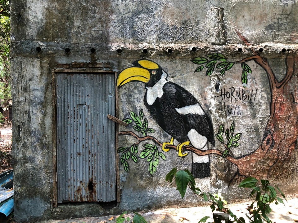Graffiti eines Vogels
