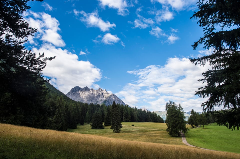 Blick in Richtung Pisoc-Gruppe von San Jon aus. 