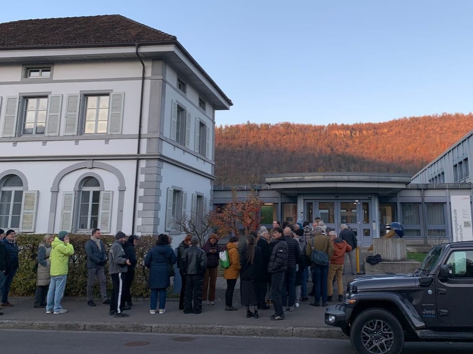 Warteschlange in Liestal