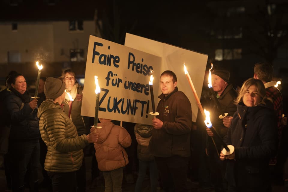 Bauernprotest. 