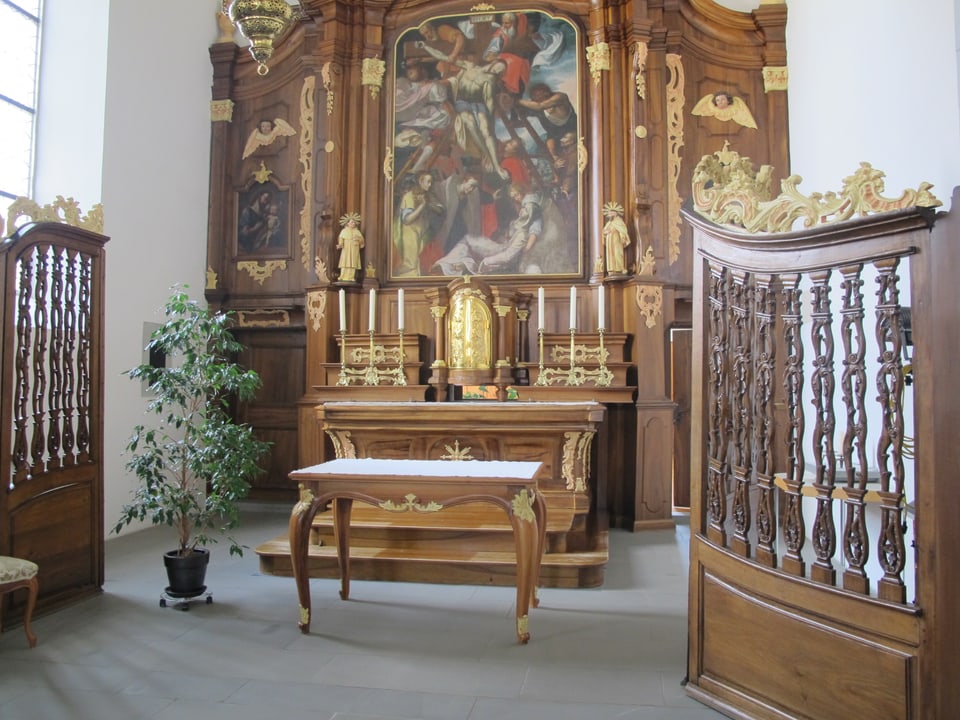 Altar in der Kapelle des St. Josefsheims Bremgarten. 