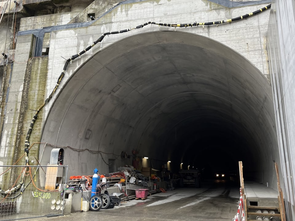 Rohbau des neuen Zufahrtstunnel des RBS.