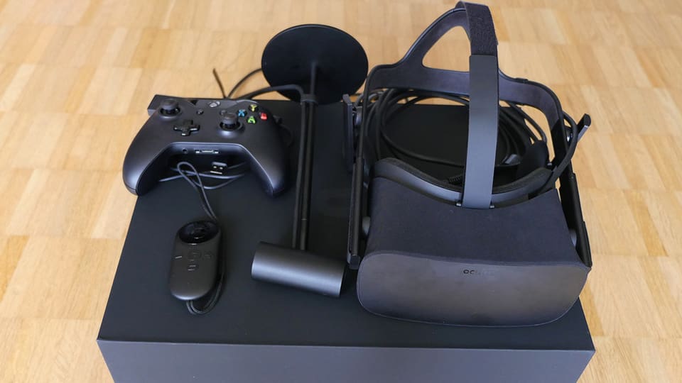 Ein Headset, eine Kamera, ein Controller so wird die Oculus Rift aktuell noch verschifft. 