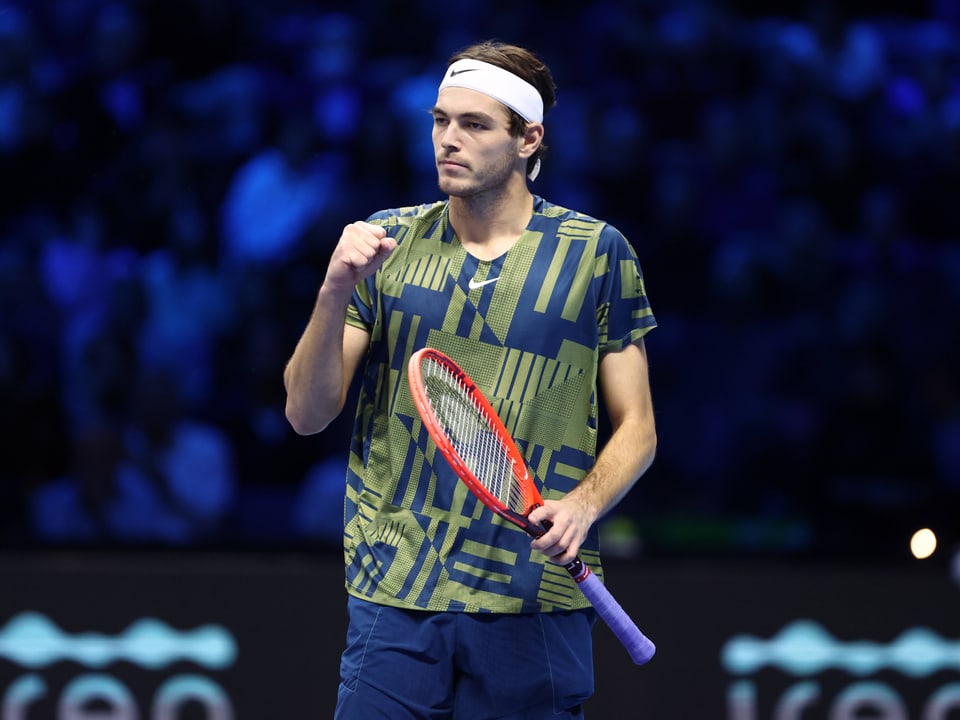 Taylor Fritz bei seinem Halbfinal an den ATP Finals 2022