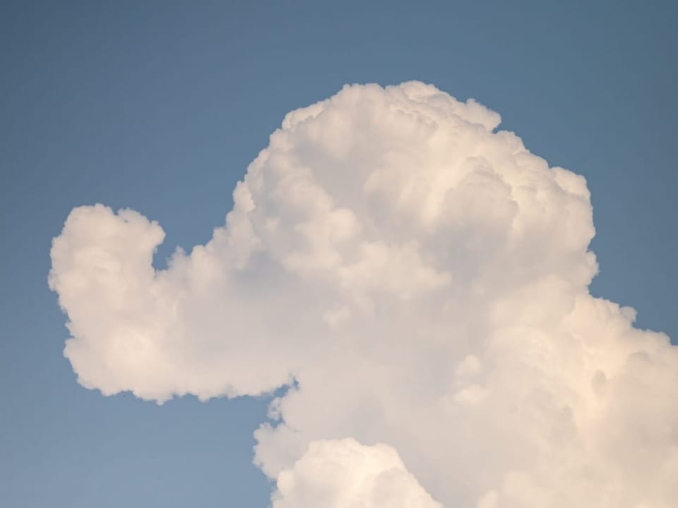 Wolken in Elefantenform