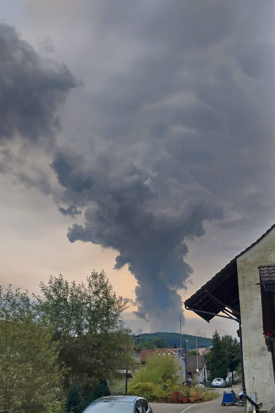 Pilzförmige Gewitterwolke.