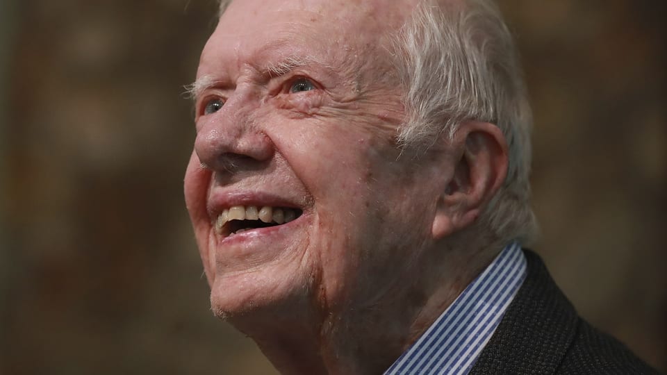 Der frühere US-Präsident Jimmy Carter im Alter von 