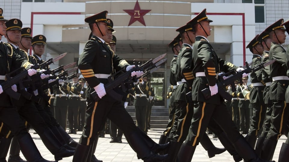 Eine chinesische Militärparade