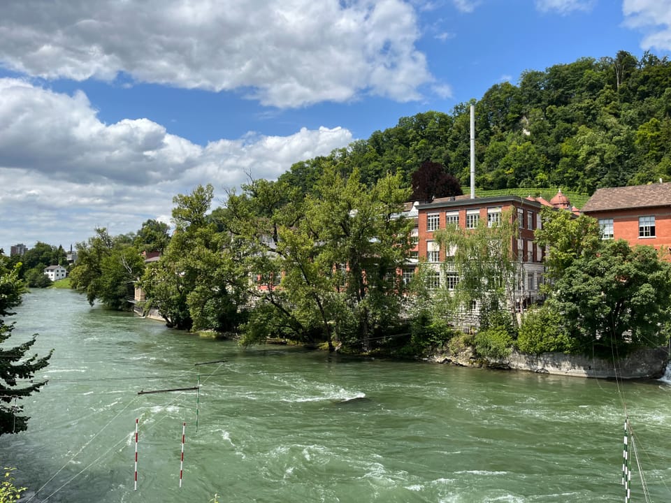 Blick auf die Limmat, auf Höhe Bäderquartier