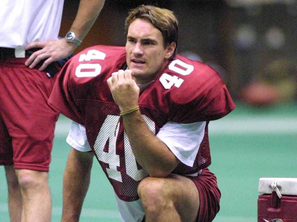 Pat Tillman auf dem Football-Feld.