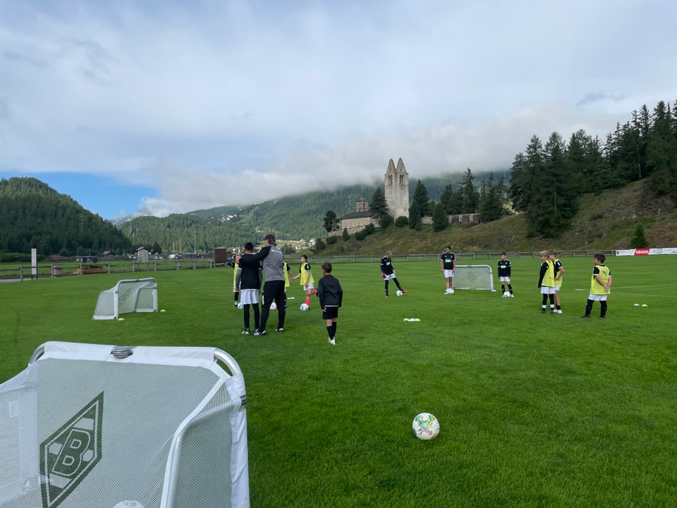 Fussballtrainer von Borussia Mönchengladbach in Celerina