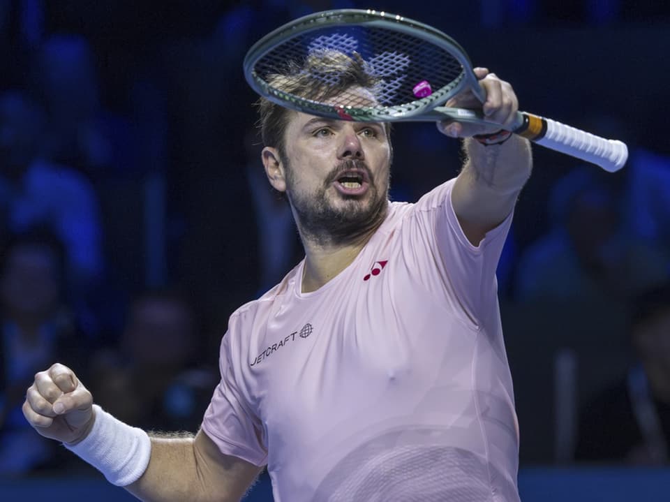 Stan Wawrinka in einer Jubelpose