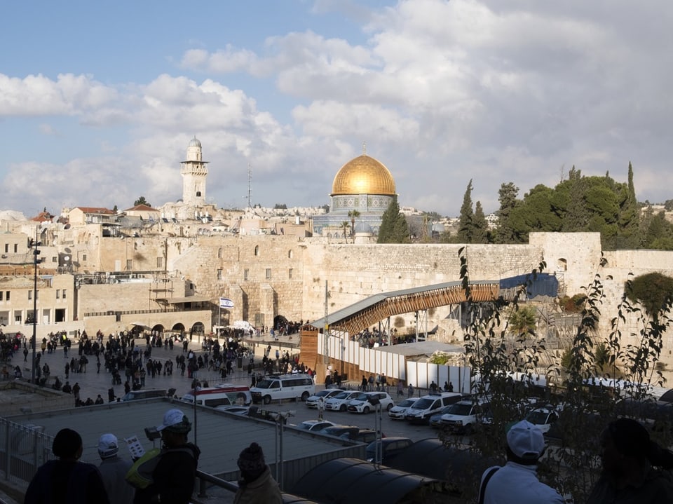 Sicht auf Tempelberg in Jerusalem