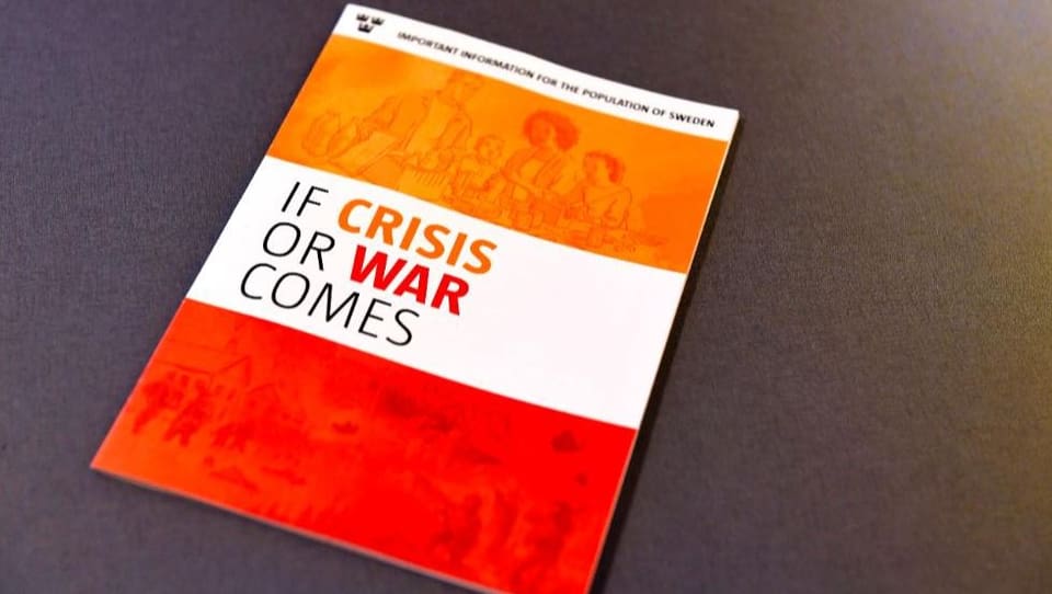 Broschüre mit dem Titel «If crisis or war comes»