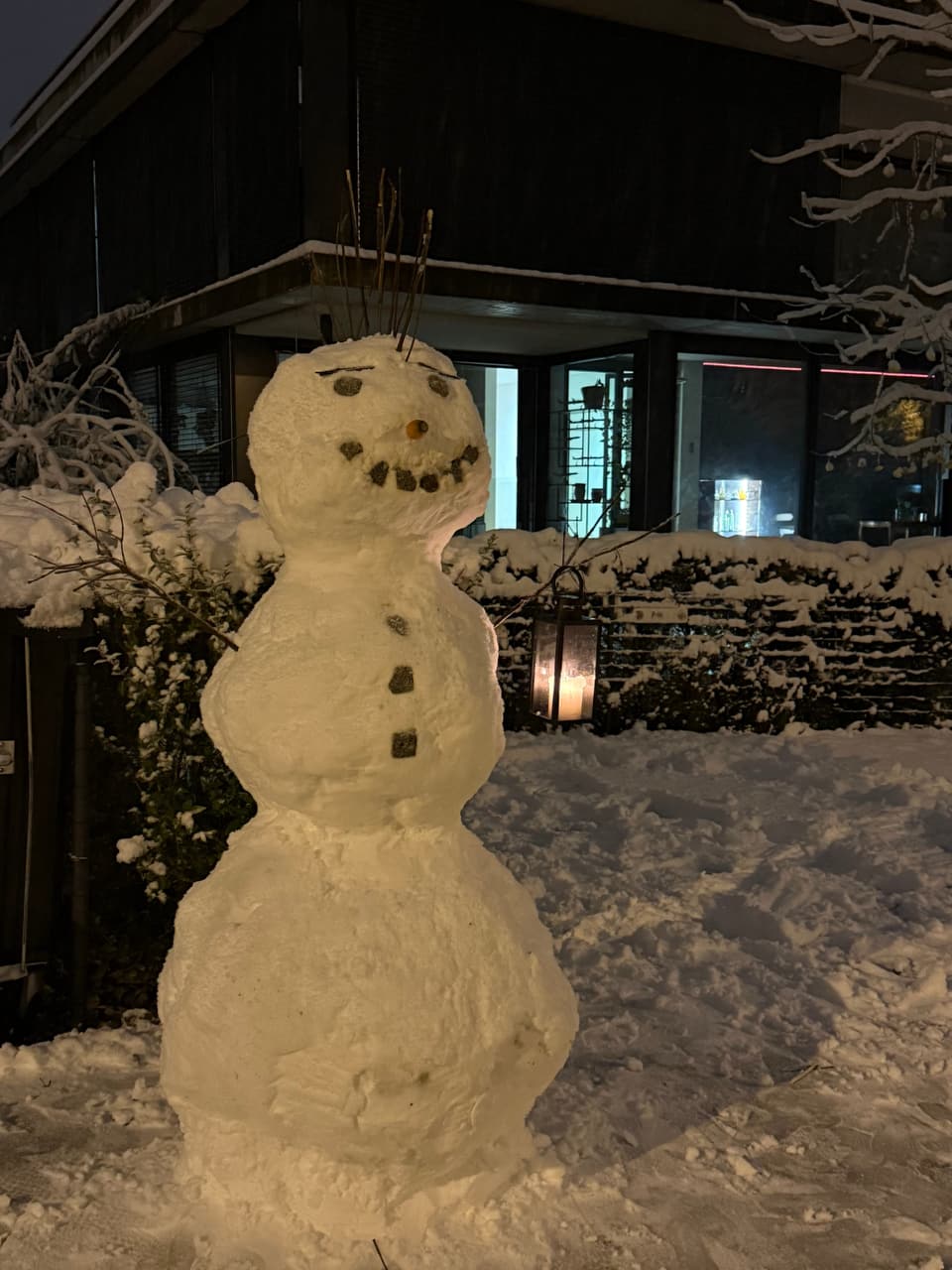 Schneemann in Binningen BL 