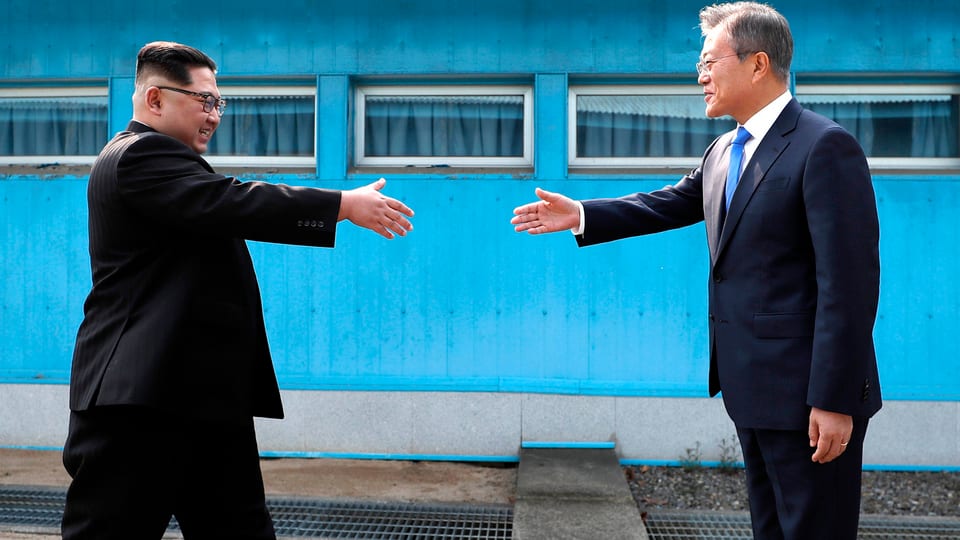 Kim Jong-un und Moon Jae-in