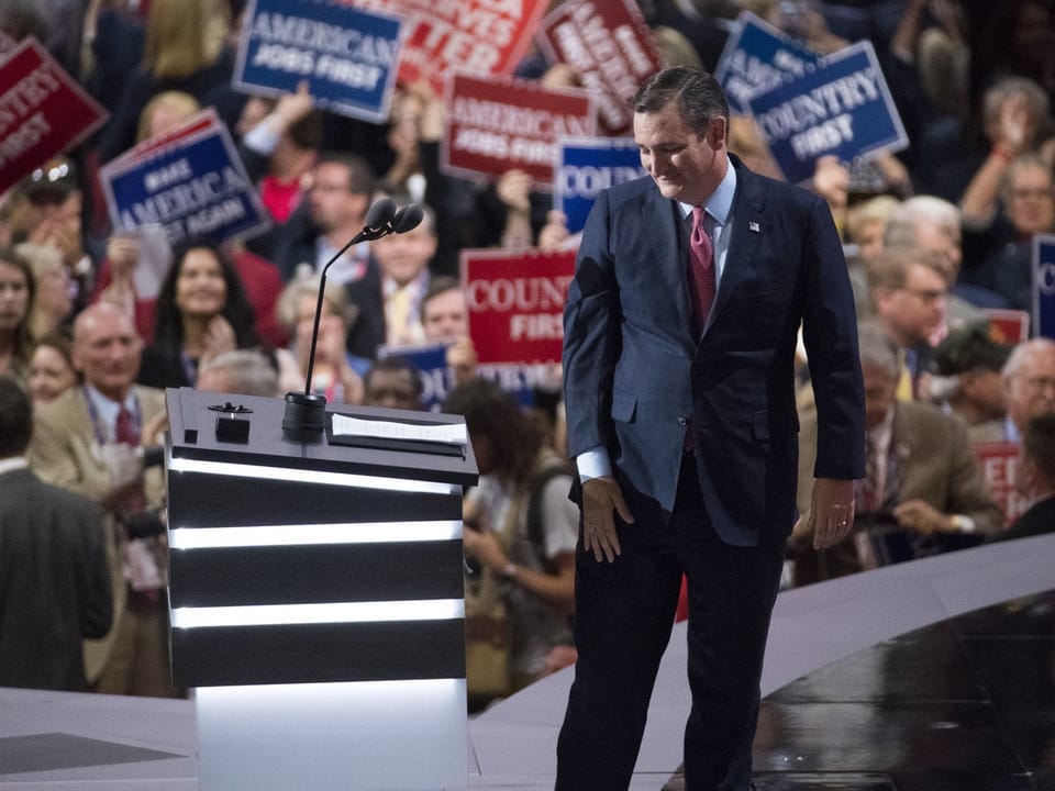 Ted Cruz 2016 am Parteitag der Republikaner
