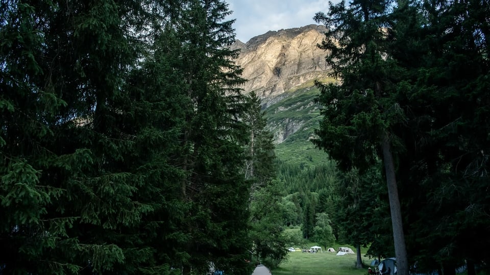 Gezeltet wird auf dem Festivalgelände fast überall. Die Gemeinde hat während der Zeit des Open Airs das Campingverbot aufgehoben.