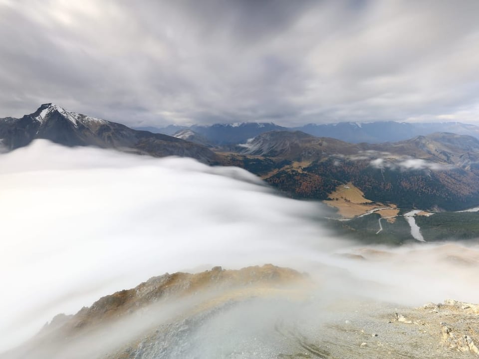 Nebel im Engadin