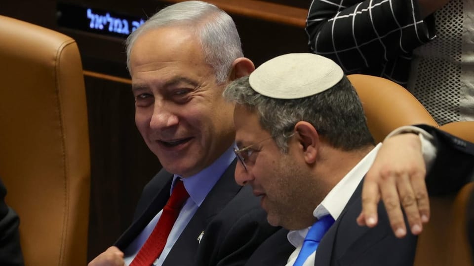 Netanjahu und Ben-Gvir im Februar in der Knesset