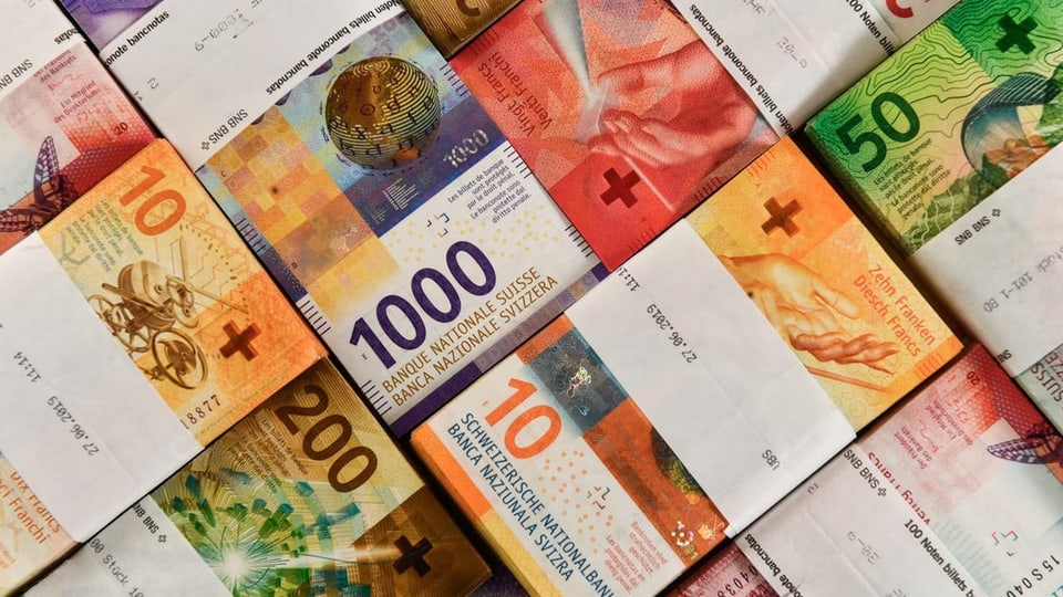 Schweizer Banknoten von 2016.