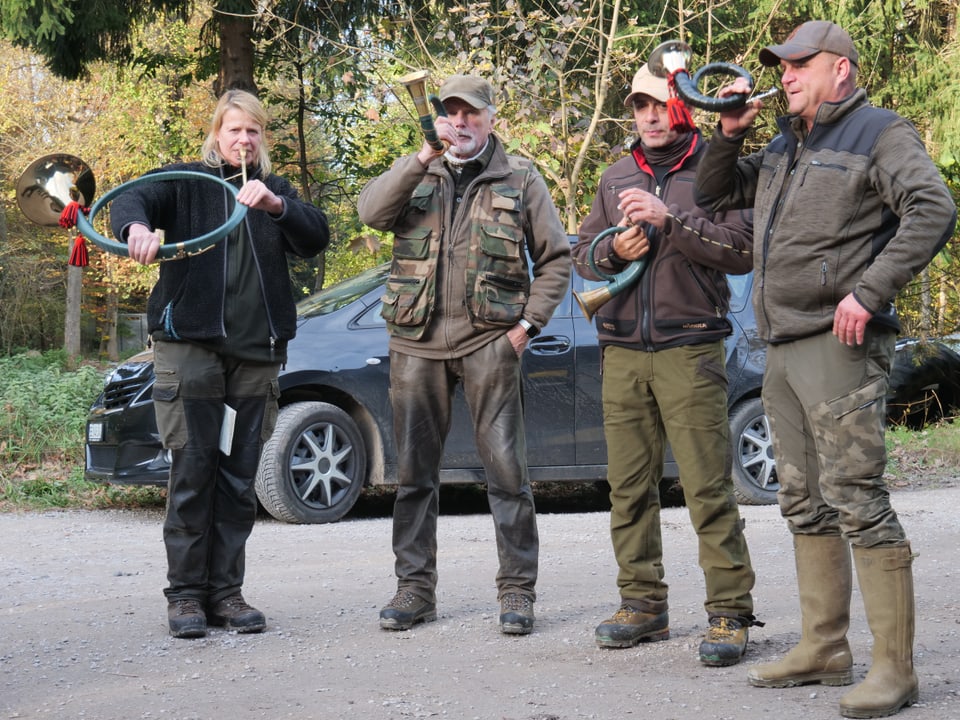 Gruppe Jägerinnen und Jäger