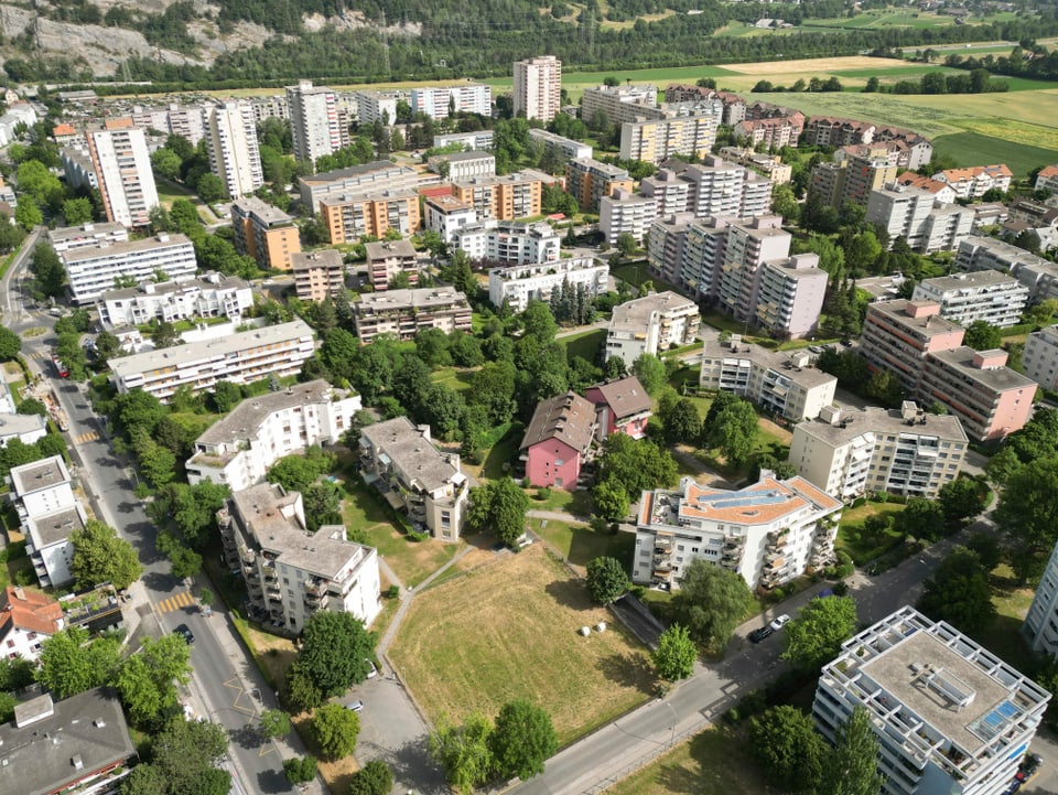 Il Quartier dal Rain ord l'aria en direcziun nord