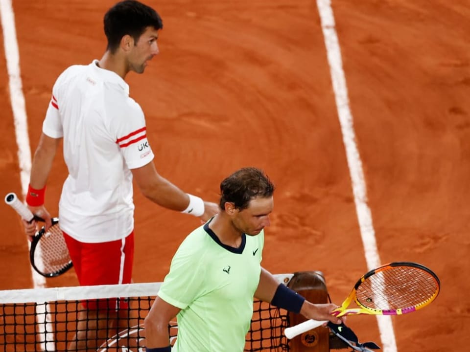Rafael Nadal und Novak Djokovic.