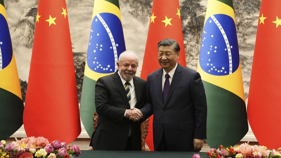 Lula da Silva und Xi Jinping.