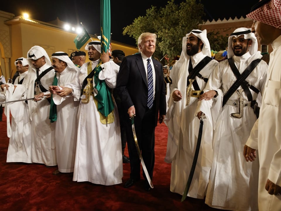 Der damalige Präsident Trump zu Besuch in Riad, 2017.
