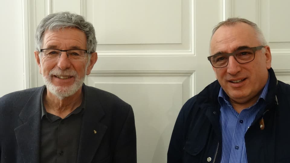 Johannes Flury e Martin Gabriel - Il president ed il nov secretari general (da san.).